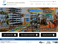 Tablet Screenshot of muskokalakes.com